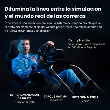 Volante De Carreras Logitech RS50 TrueForce + Palanca De Cambios & Freno De Mano Para Timones Logitech Rs