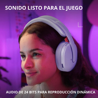 Auriculares Gamer Inalámbricos Logitech G325 LIGHTSPEED Bluetooth PC/PS5/Switch/Xbox - Lila + Obsequio Soporte para Diadema