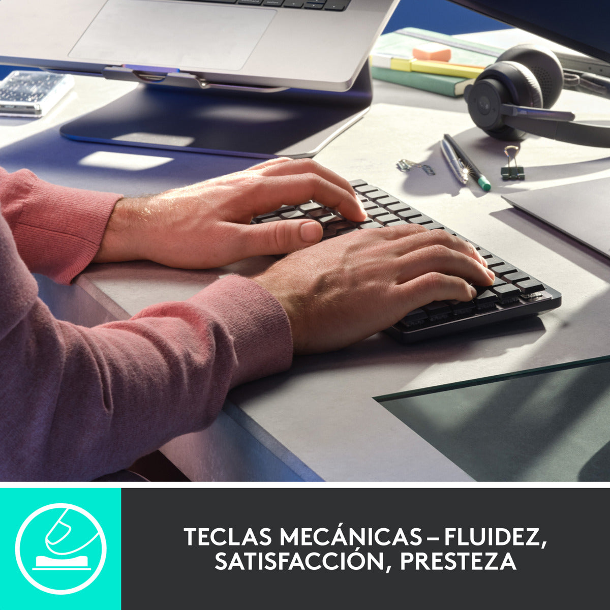 Logitech Combo Teclado Mx Mechanical Mini + Mouse Master 3s  Edición Bluetooth
