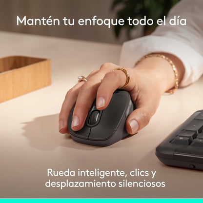 Mouse Inalámbrico Logitech Signature Comfort Plus M850 L Multidispositivo Bluetooth - Grafito