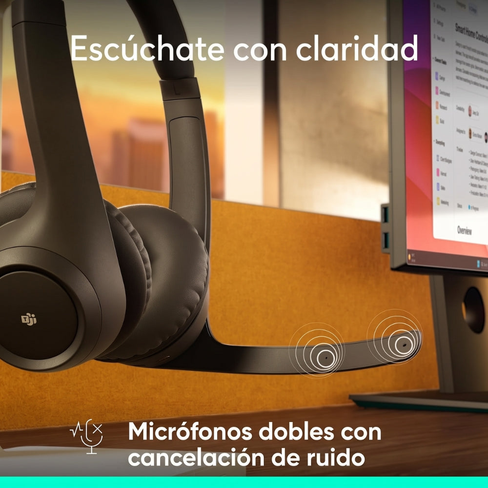 Audífonos Inalambricos Logitech Zone 305 con 2 Micrófonos, Bluetooth 5.3 - Negro