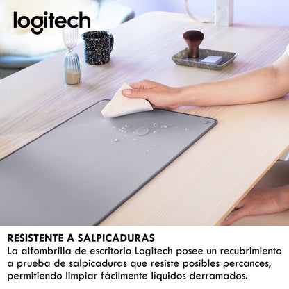 Combo Inalámbrico Logitech Teclado Wave Keys + Mouse Ergonomico M575s + Padmouse DeskMat
