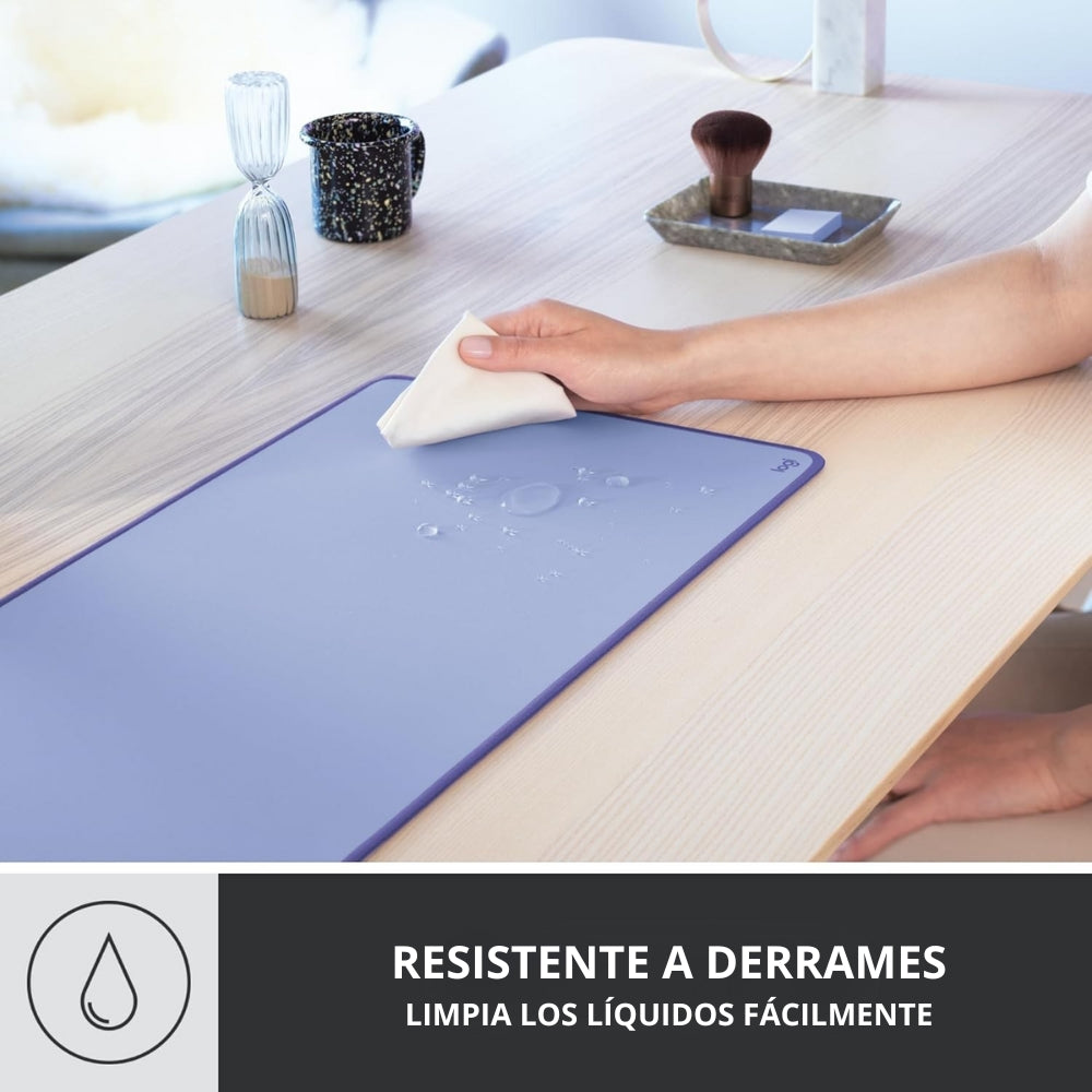 Alfombrilla de Escritorio Logitech Desk Mat Studio Series, Lila