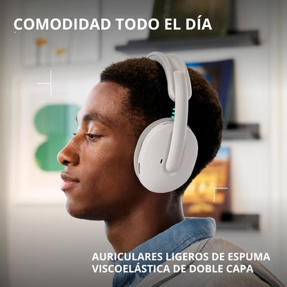 Auriculares Gamer Inalámbricos Logitech G325 LIGHTSPEED Bluetooth PC/PS5/Switch/Xbox - Blanco + Obsequio Soporte para Diadema