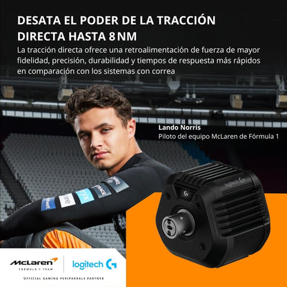Volante De Carreras Logitech RS50 TrueForce + Palanca De Cambios & Freno De Mano Para Timones Logitech Rs