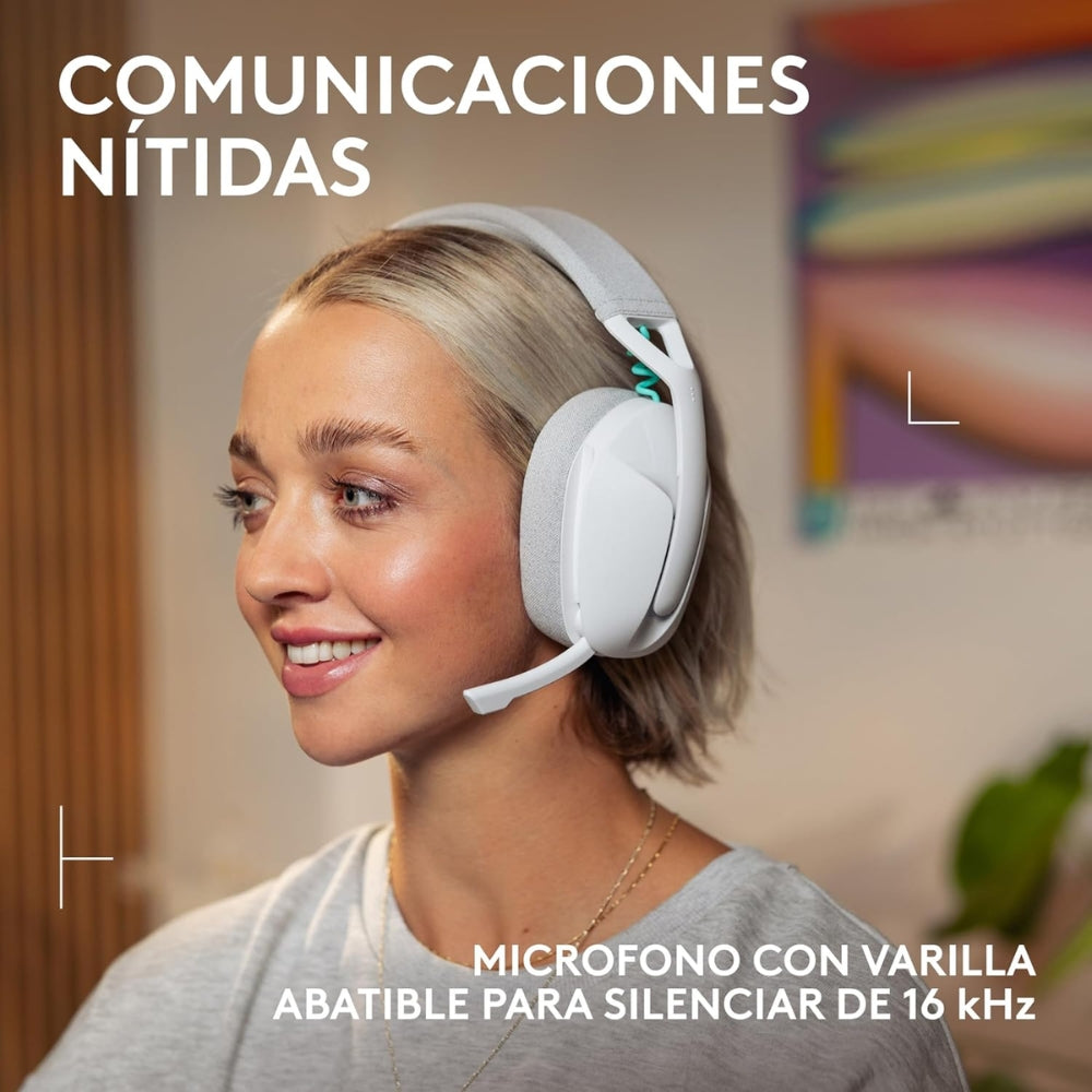 Audífonos Diadema Gamer Inalámbrica Logitech G321 LIGHTSPEED Bluetooth PC/PS5/Switch - Blanco