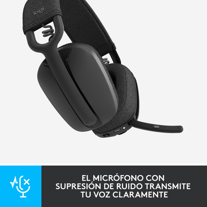 Diadema Profesional Bluetooth Logitech Zone Vibe 100 Micrófono Flip-to-Mute + Mouse Inalámbrico Avanzado Logitech MX Master 4 Recargable Bluetooth/Bolt + Obsequio Estuche