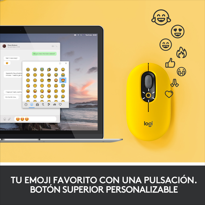 Teclado Bluetooth Multidispositivo Logitech Pebble Keys 2 K380s + Mouse Bluetooth Logitech POP con Botón Emojis SilentTouch Multidispositivo - Blast + Mouse Pad Logitech Studio Series