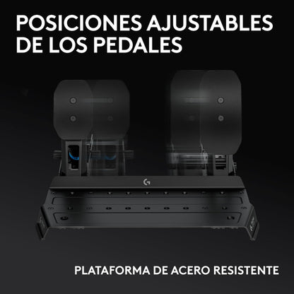 Combo Volante de Carreras Logitech G RS50 + Pedales Modulares RS Pedals