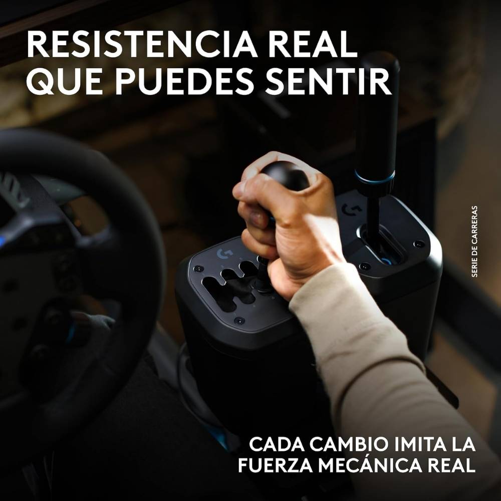Volante de Carreras Logitech G RS50 System Sim Racing con TRUEFORCE + Palanca de Cambios Logitech G RS H-Shifter + Pedales Simulador de Carreras Logitech G RS Pedals