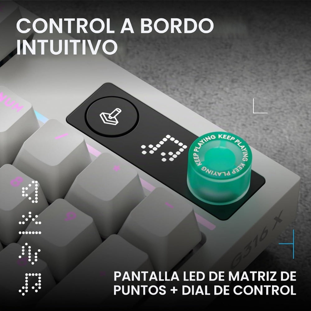 Teclado Gamer Mecanico Logitech G316 X 98 Switch Tactil - Blanco