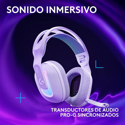Auriculares Gamer Inalámbricos Logitech G522 LIGHTSPEED con RGB LIGHTSYNC Blanco + Obsequio Soporte para Diadema