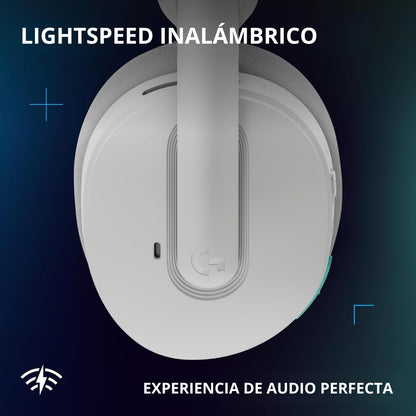 Auriculares Gamer Inalámbricos Logitech G325 LIGHTSPEED Bluetooth PC/PS5/Switch/Xbox - Blanco + Obsequio Soporte para Diadema