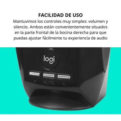 Altavoces Estéreo USB Logitech S150 con Control de Volumen y Mute