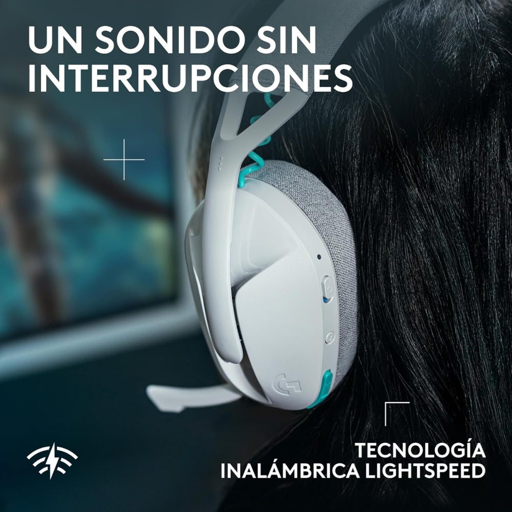 Audífonos Diadema Gamer Inalámbrica Logitech G321 LIGHTSPEED Bluetooth PC/PS5/Switch - Blanco