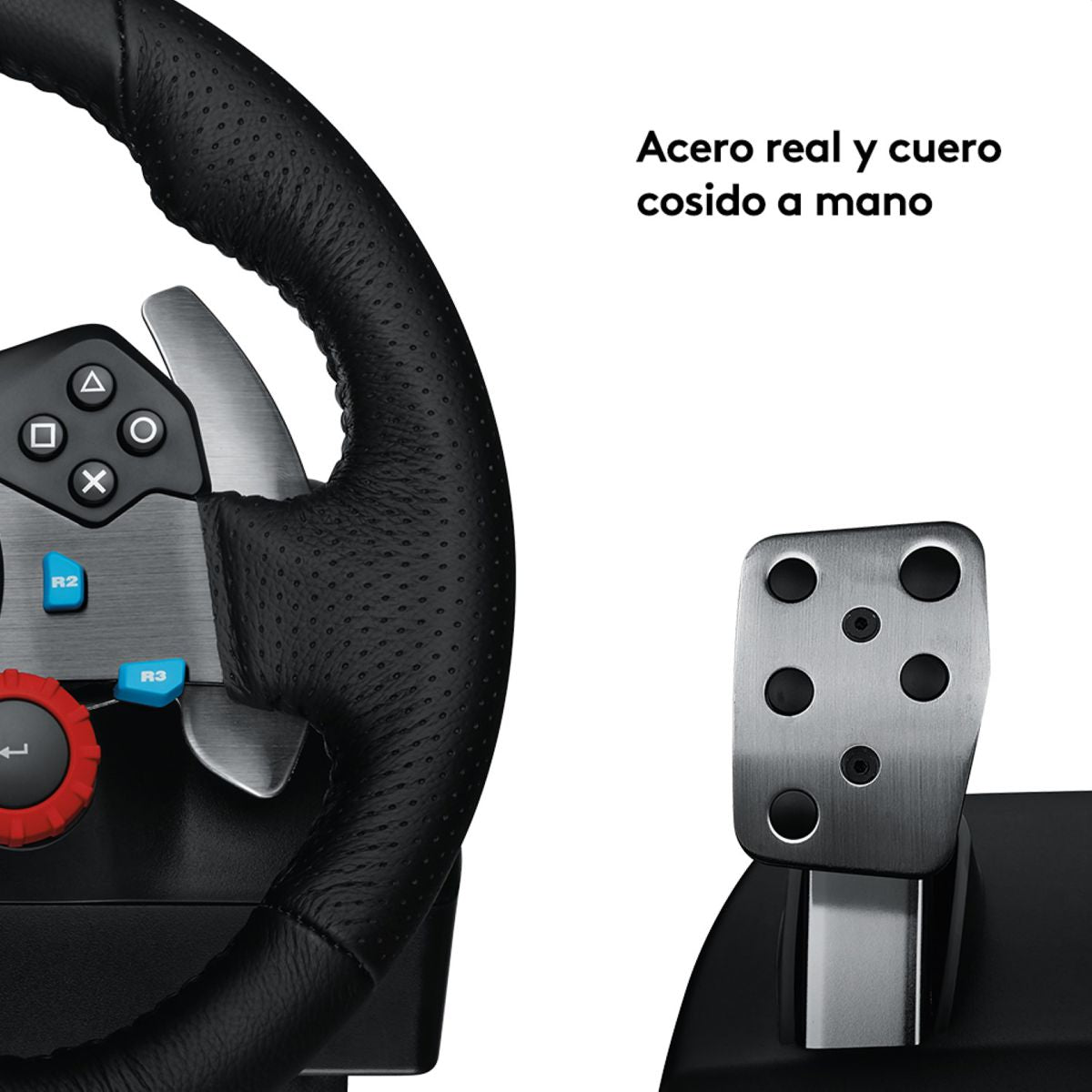 Racing Kit Timón Logitech G29 para PS5, PS4 y PC + Palanca de Cambios + Soporte Plegable 5
