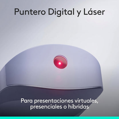 Presentador Inalambrico Logitech Spotlight 2 BT, USB-C - Lila