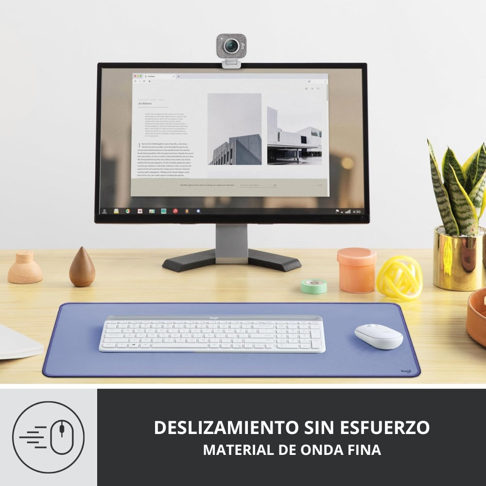 Alfombrilla de Escritorio Logitech Desk Mat Studio Series, Lila