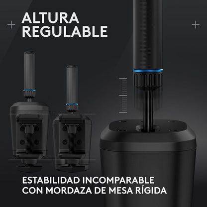 Volante De Carreras Logitech RS50 TrueForce + Palanca De Cambios & Freno De Mano Para Timones Logitech Rs