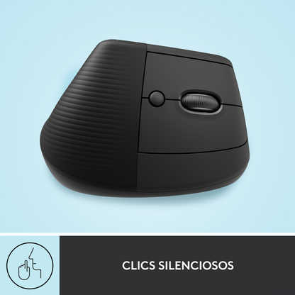 Teclado Inalámbrico Logitech K780 Multidispositivo + Mouse Ergonómico Vertical Logitech Lift Inalámbrico - Negro