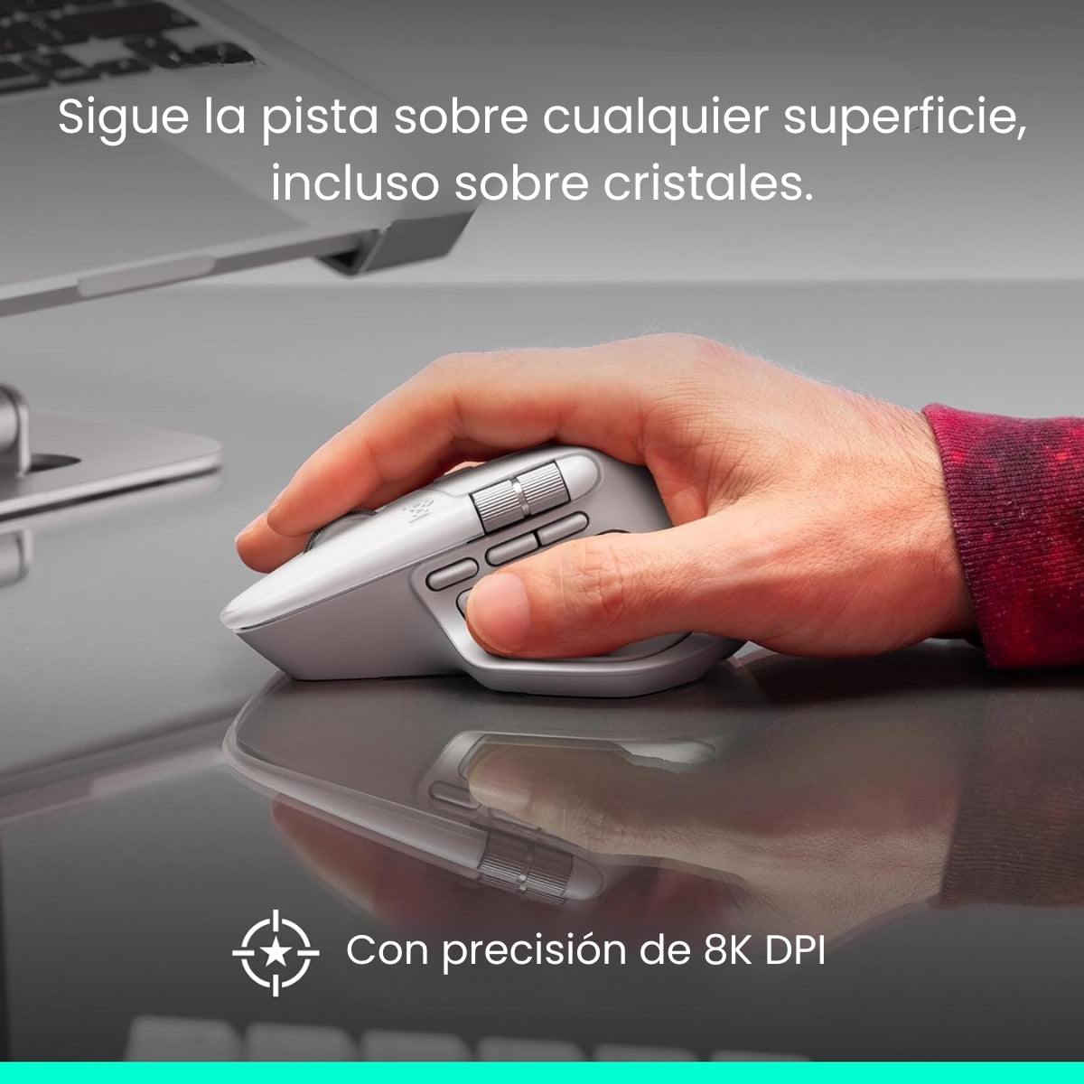 Teclado Avanzado Recargable, Logitech Mx Keys Mini - Grafito + Mouse Inalámbrico Avanzado Logitech MX Master 4 Bluetooth/Bolt - Grafito