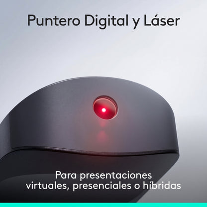 Presentador Inalambrico Logitech Spotlight 2 BT, USB-C - Negro