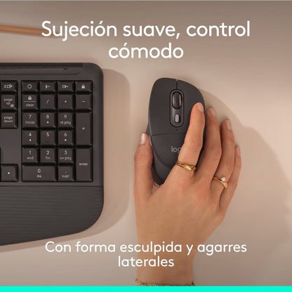 Mouse Inalámbrico Logitech Signature Comfort Plus M850 L Multidispositivo Bluetooth - Grafito