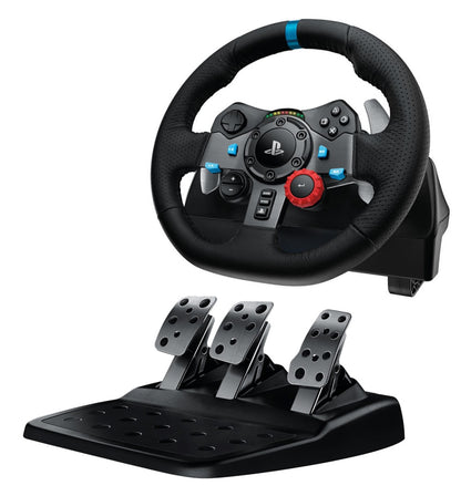 Volante de Carreras Logitech G29 Driving Force para PS5, PS4, PS3 y PC + Palanca de Cambios + Soporte para Volante SPTG-07