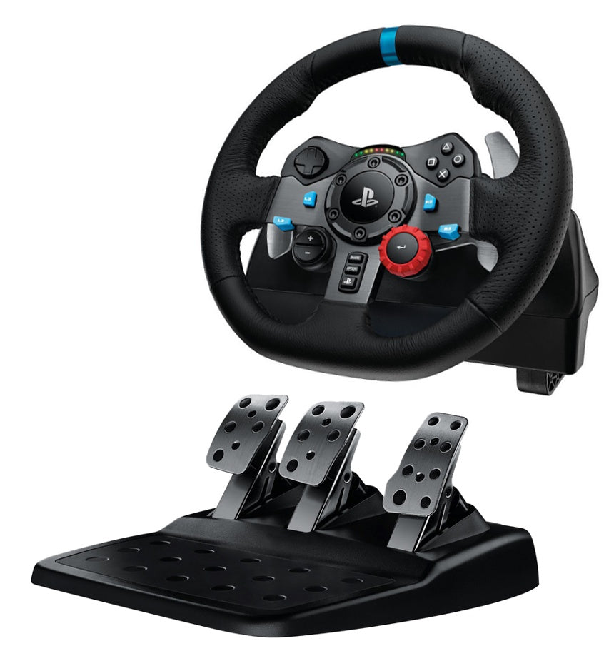 Volante de Carreras Logitech G29 Driving Force para PS5, PS4, PS3 y PC + Palanca de Cambios + Soporte para Volante SPTG-07