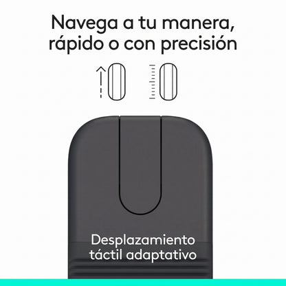 Mouse Inalámbrico Ultraportátil Logitech Mobi Fold con Diseño Plegable - Grafito