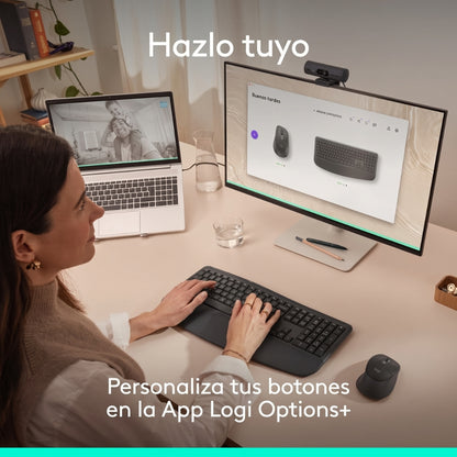 Combo Teclado y Mouse Inalámbrico Logitech Signature Comfort Plus MK880 Bluetooth
