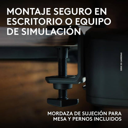 Volante de Carreras Logitech G RS50 System Sim Racing con TRUEFORCE + Palanca de Cambios Logitech G RS H-Shifter + Pedales Simulador de Carreras Logitech G RS Pedals