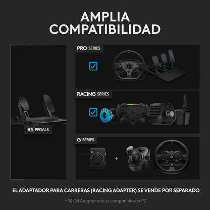 Palanca De Cambios & Freno De Mano Logitech Rs Para Timones + Pedales Para Simulador De Carreras Logitech G Rs Pedals