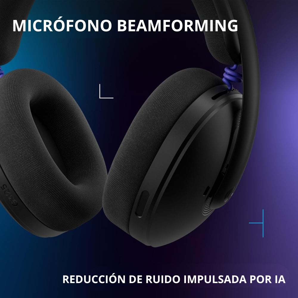 Auriculares Gamer Inalámbricos Logitech G325 LIGHTSPEED Bluetooth PC/PS5/Switch/Xbox - Negro + Obsequio Soporte para Diadema