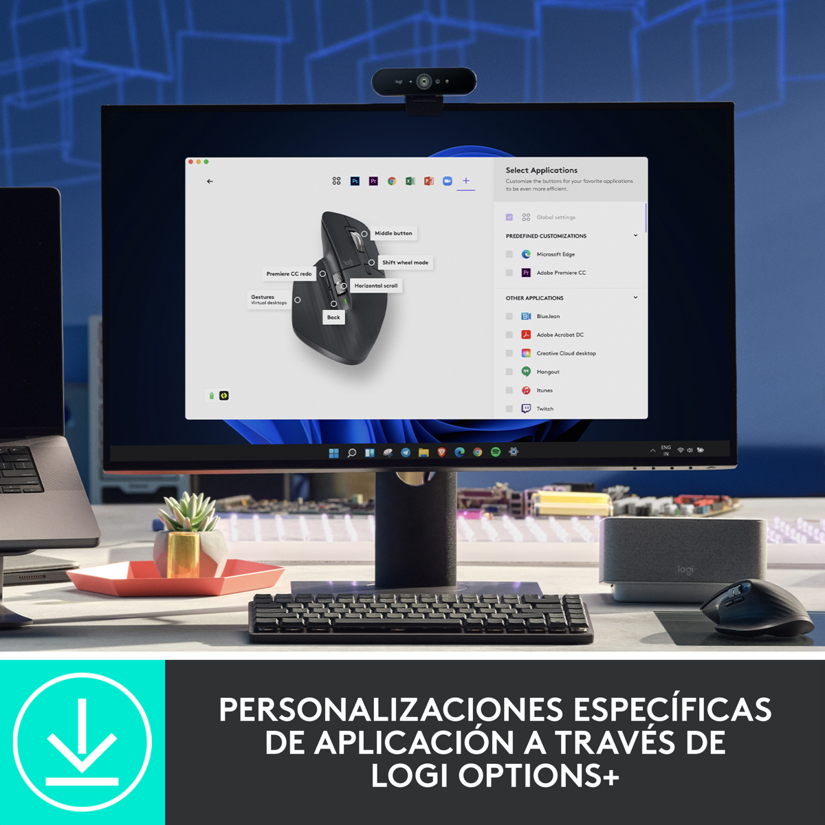 Combo Avanzado Logitech: Teclado MX Keys S + Mouse MX Master 3S Edición Bluetooth + Obsequio Soporte para Laptop