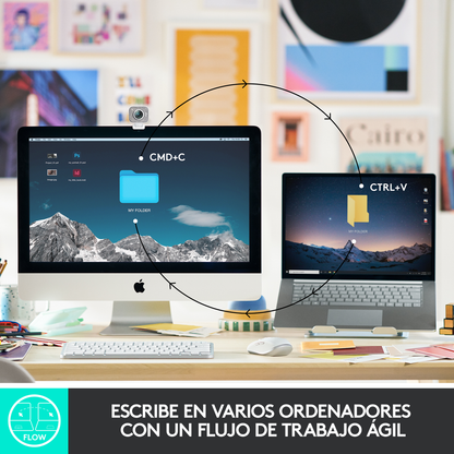 Teclado Avanzado Recargable, Logitech Mx Keys Mini - Grafito + Mouse Inalámbrico Avanzado Logitech MX Master 4 Bluetooth/Bolt - Grafito