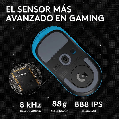 Mouse Gamer Inalámbrico Logitech G Pro X Superlight 2 - Edicion Limitada Cyan