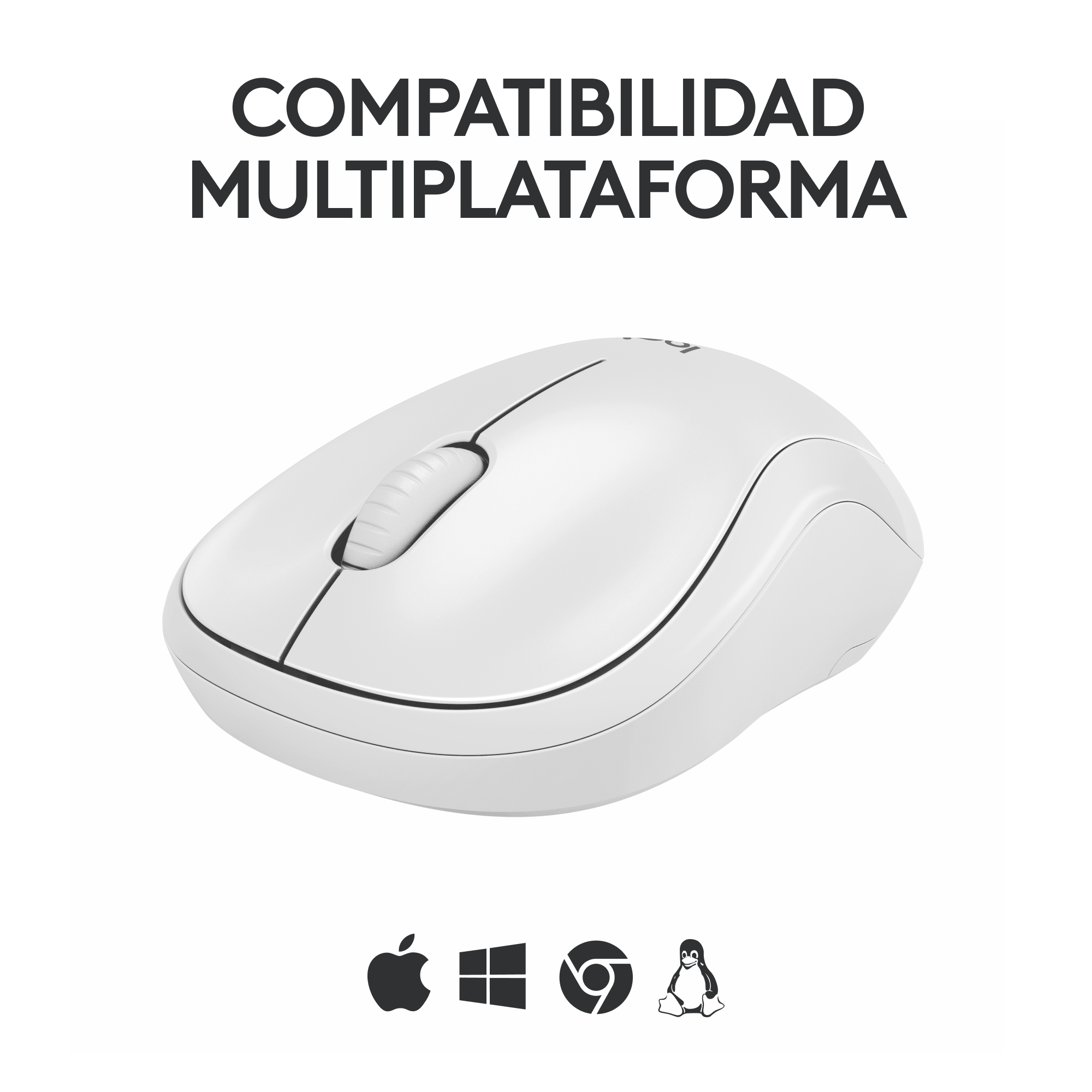 Teclado Bluetooth Logitech Pebble Keys 2 K380s Multidispositivo + Logitech M240 Silencioso Ratón Bluetooth Inalámbrico - Blanco