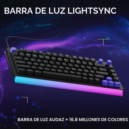 Teclado Gamer Mecanico Logitech G512 X 75 Switch Tactil - Negro