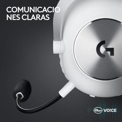 Auriculares Gamer 7.1 Inalámbricos Logitech G Pro X 2 LIGHTSPEED con Bluetooth, Blanco