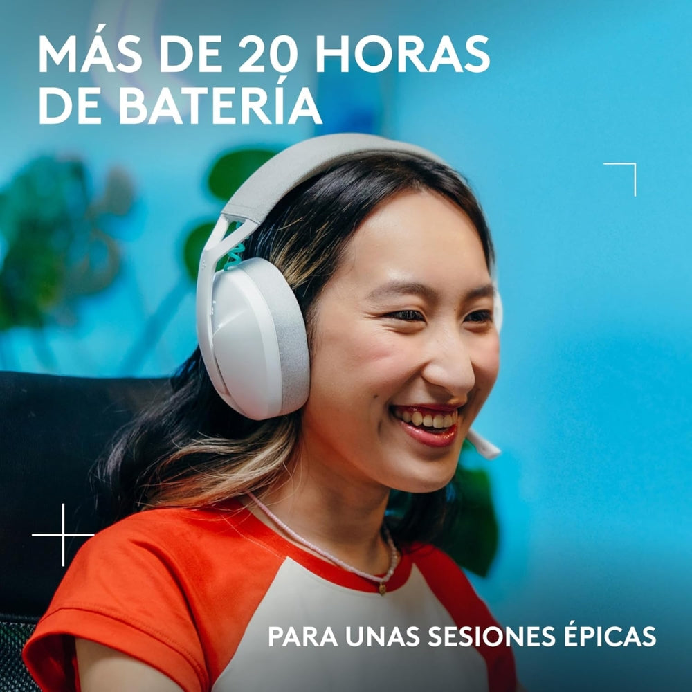 Audífonos Diadema Gamer Inalámbrica Logitech G321 LIGHTSPEED Bluetooth PC/PS5/Switch - Blanco