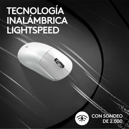 Mouse Gamer Inalámbrico Logitech G Pro X Superlight 2c, Blanco