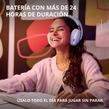 Auriculares Gamer Inalámbricos Logitech G325 LIGHTSPEED Bluetooth PC/PS5/Switch/Xbox - Lila + Obsequio Soporte para Diadema