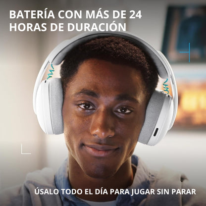 Auriculares Gamer Inalámbricos Logitech G325 LIGHTSPEED Bluetooth PC/PS5/Switch/Xbox - Blanco + Obsequio Soporte para Diadema