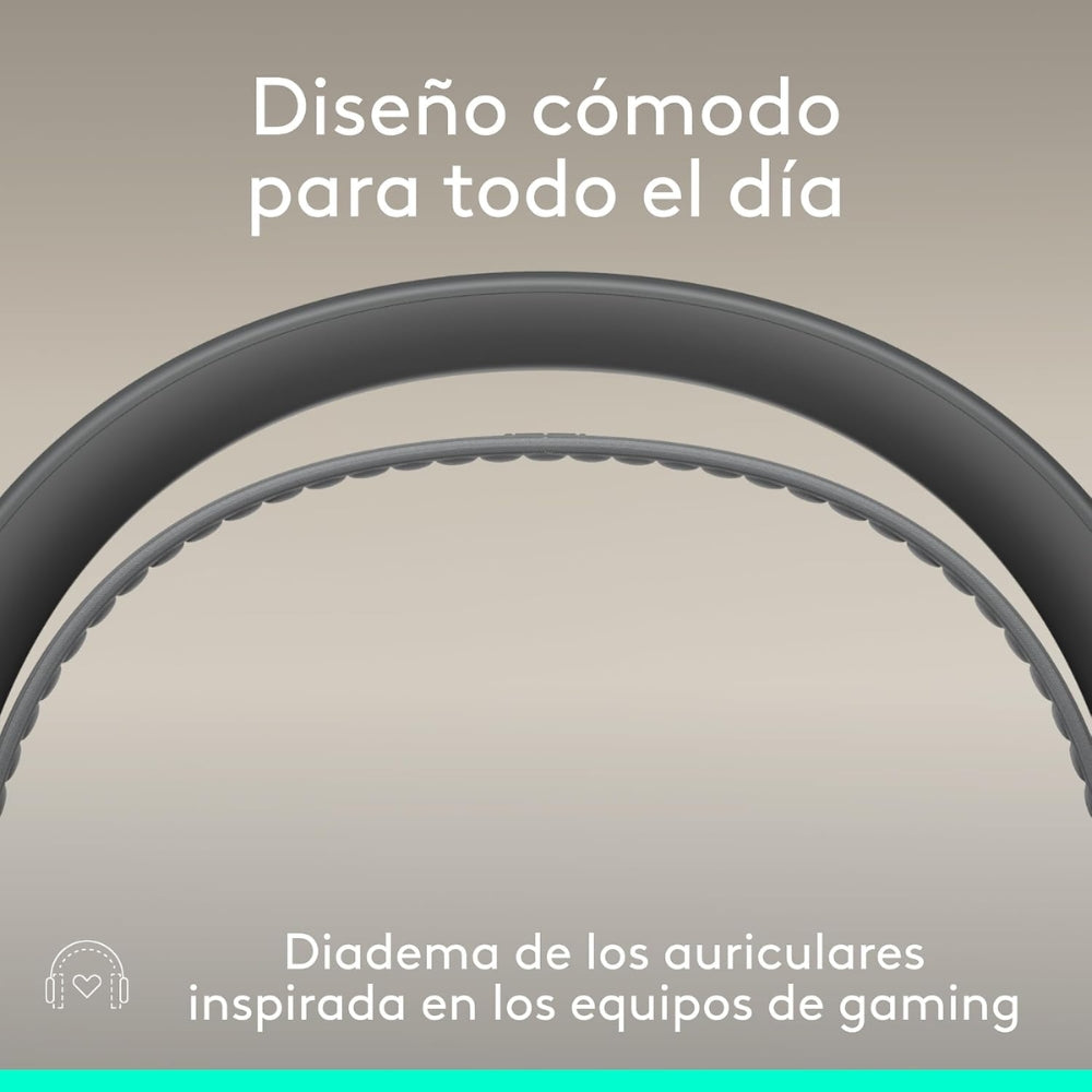Diadema Profesional Logitech Zone Wireless 2 ES con ANC Híbrida Adaptativa - Grafito