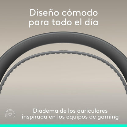 Diadema Profesional Logitech Zone Wireless 2 ES con ANC Híbrida Adaptativa - Grafito