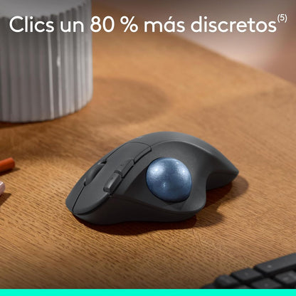 Teclado Ergonómico Inalámbrico Logitech Wave Keys + Mouse Trackball Inalámbrico Logitech Ergo M575S Ergonómico Bluetooth/Bolt + Obsequio Soporte