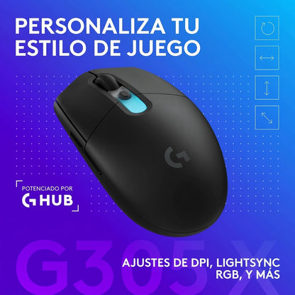 Mouse Gamer Inalambrico Logitech G305 X Lightspeed - Negro