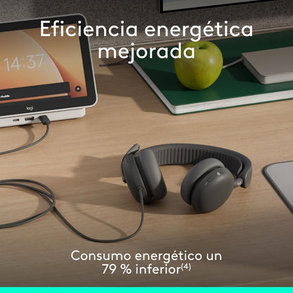 Diadema Profesional Logitech Zone Wireless 2 ES con ANC Híbrida Adaptativa - Grafito