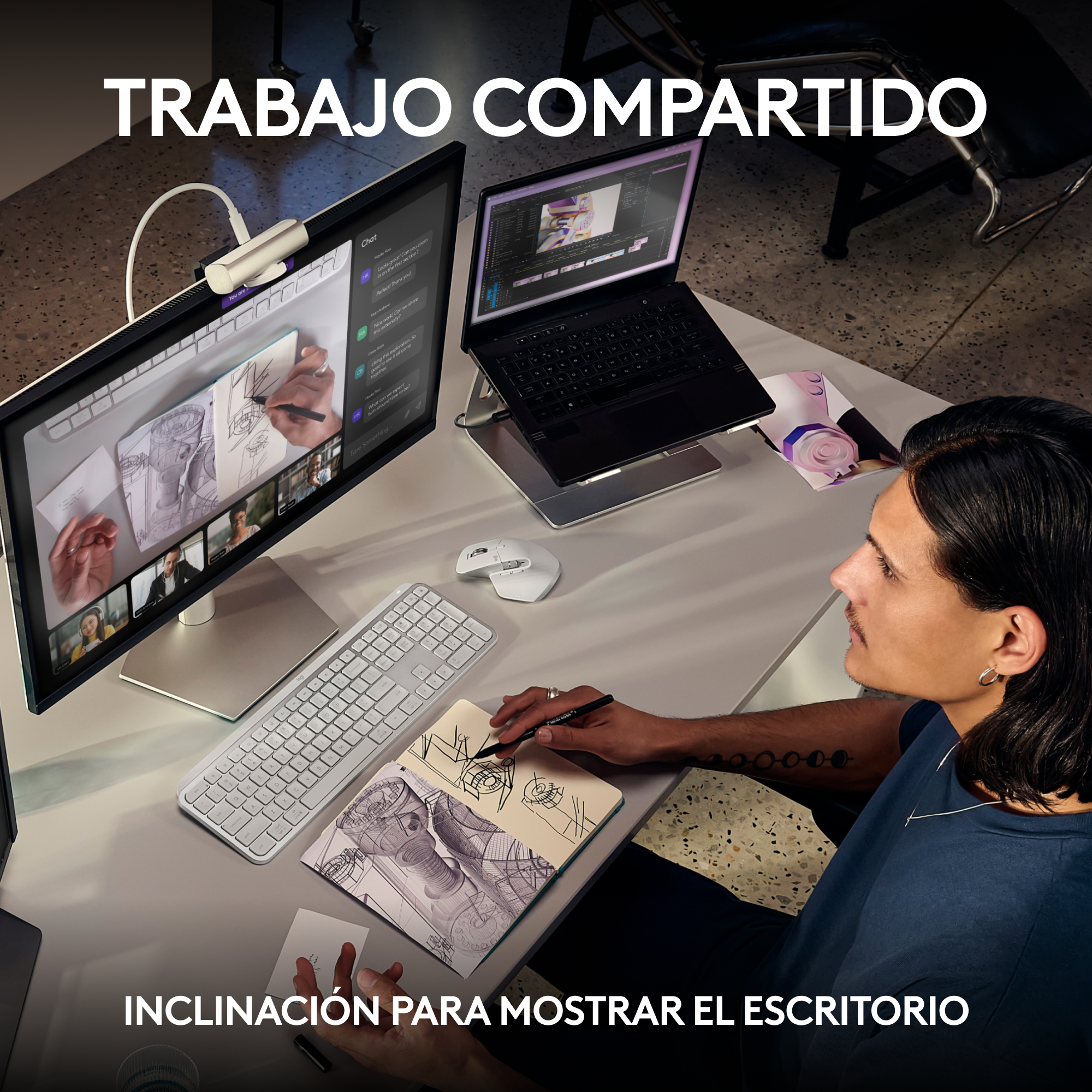 Cámara Web Logitech MX Brio 705 for Business 4K Premium con IA